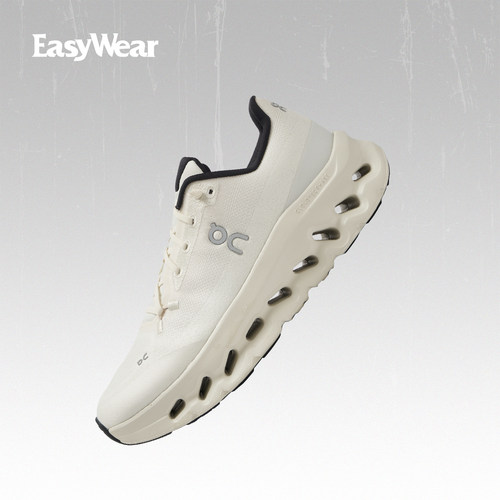 昂跑ON米色男女运动休闲跑鞋