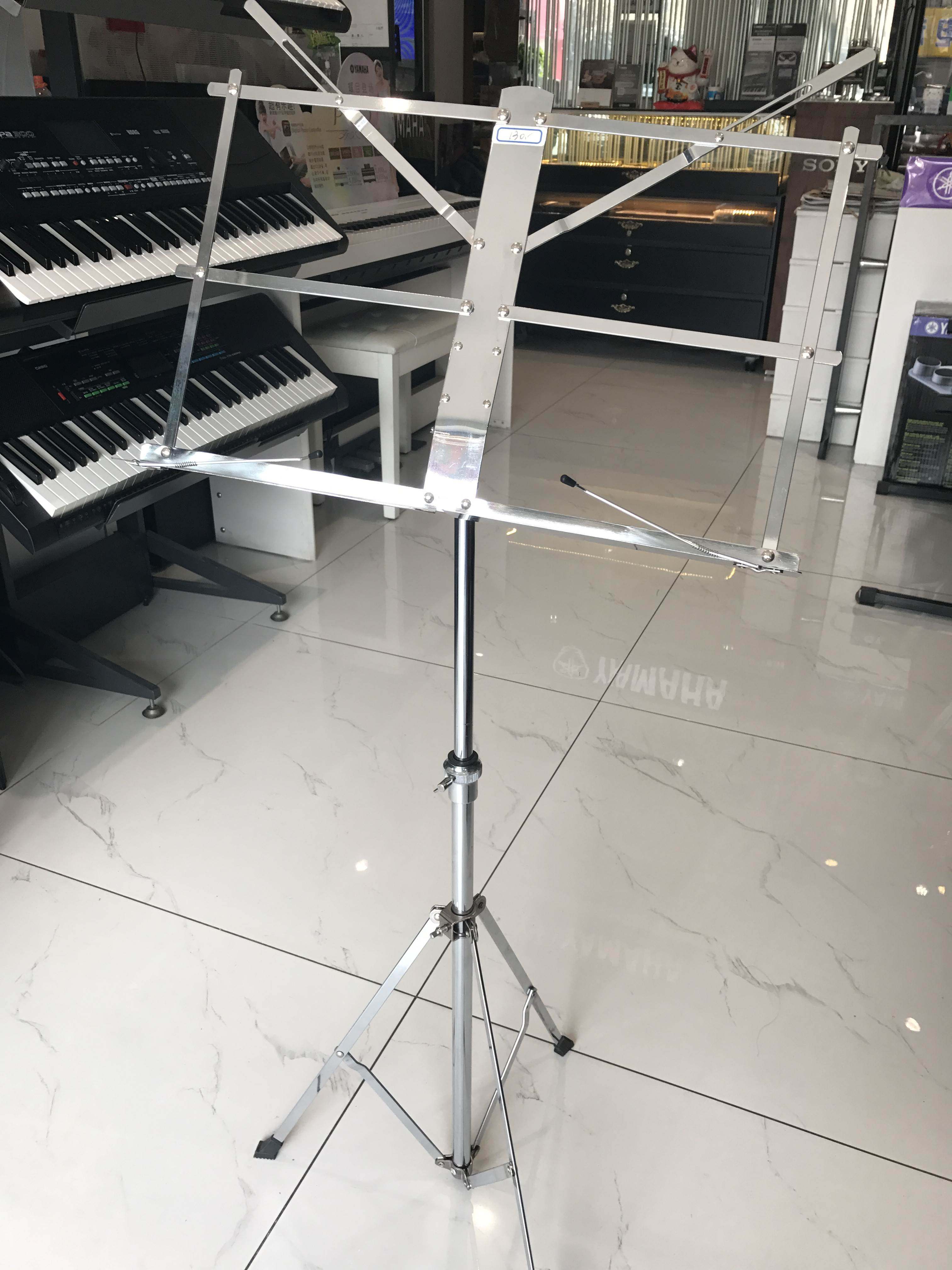 现货电镀不锈钢 谱架 乐谱支架 琴谱架 曲谱架,送包,可折叠.