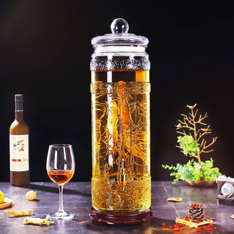 沨漪栎泡药酒专用瓶无铅加厚泡酒坛子酒瓶家用5斤青梅果酒药酒酿