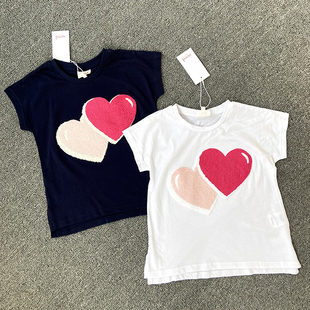 外贸原单特价澳洲SEED女童装夏季纯棉短袖T恤