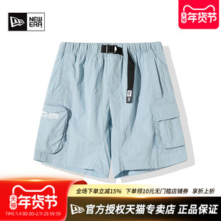 NewEra纽亦华男女款夏季轻薄透气带腰带口袋运动休闲短裤13095634