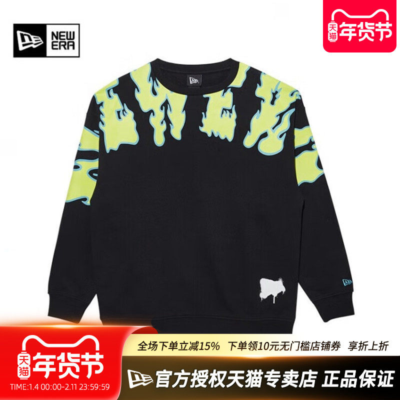 NewEra纽亦华男女款潮流印花休闲运动套头长袖圆领卫衣13350926
