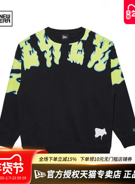 NewEra纽亦华男女款潮流印花休闲运动套头长袖圆领卫衣13350926