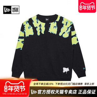 NewEra纽亦华男女款潮流印花休闲运动套头长袖圆领卫衣13350926