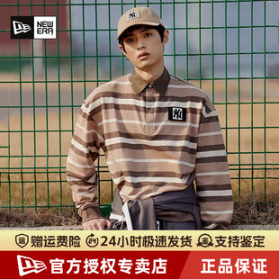13350879 T恤POLO衫 NewEra纽亦华MLB男女款 棉质透气条纹潮休闲长袖