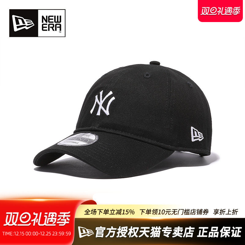 NEWERA男女棒球帽弯檐软顶LA/NY