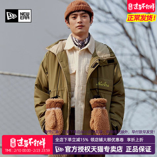 NewEra纽亦华秋冬男女中厚款保暖工装宽松休闲连帽羽绒服13350916