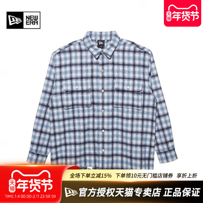 New Era纽亦华秋冬毛呢加厚保暖潮休闲长袖衬衫夹克外套13488891