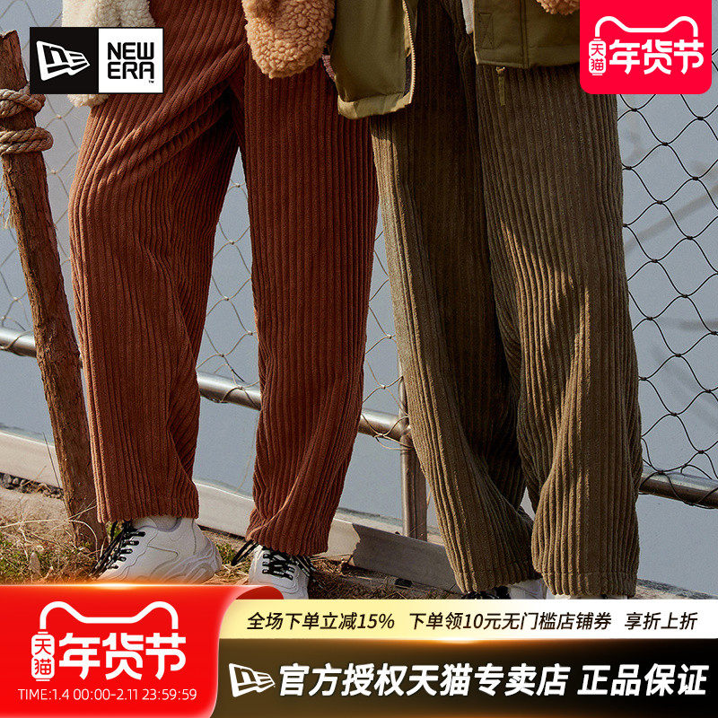 NewEra纽亦华秋冬男女灯芯绒保暖休闲潮流宽松阔腿裤长裤13350791,运动服/休闲服装,运动长裤,淘宝优惠券,粉丝福利购,淘宝优惠卷