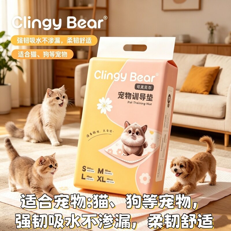 狗尿垫印花加厚瞬吸防漏一次性宠物隔尿垫大尺寸家用锁水不湿除臭