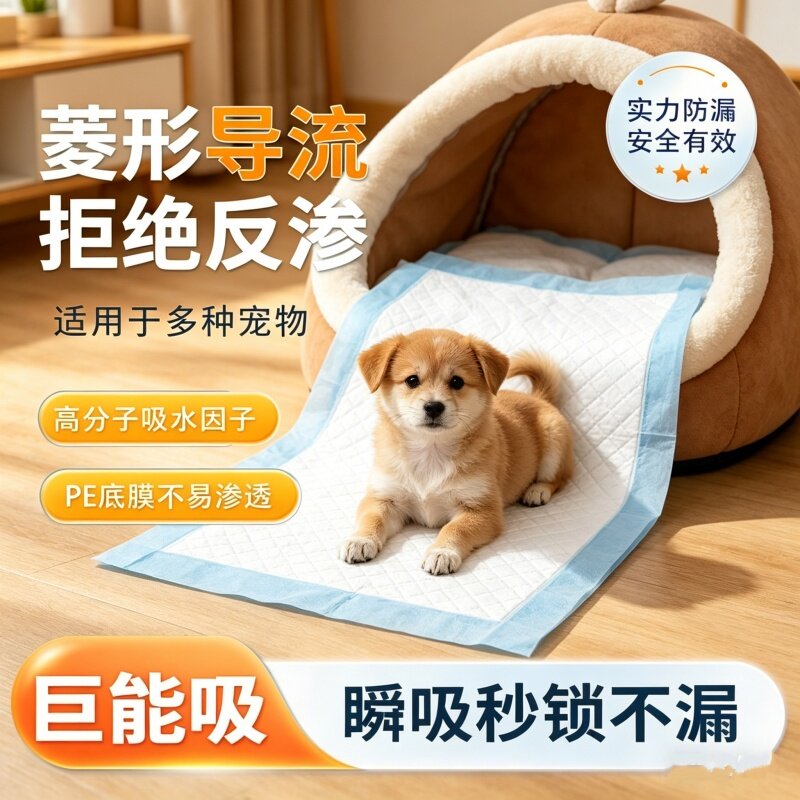 加厚防漏诱导吸水宠物狗狗尿垫尿布垫除臭隔尿垫锁水大码高吸免洗