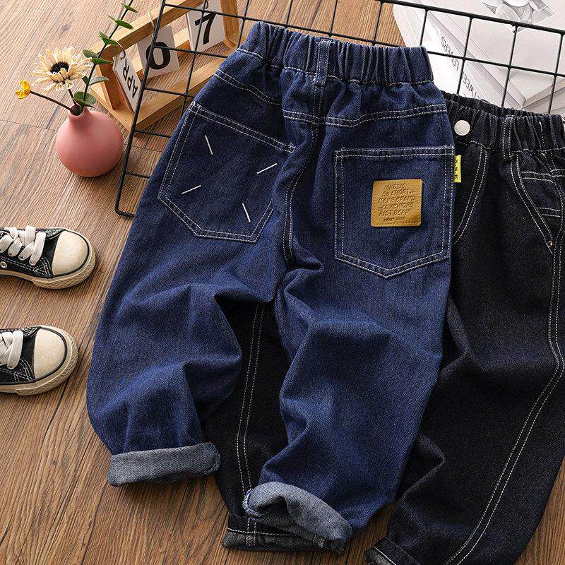 男童牛仔裤直筒2025秋装新款春秋儿童装裤子子春秋薄款男孩休闲长