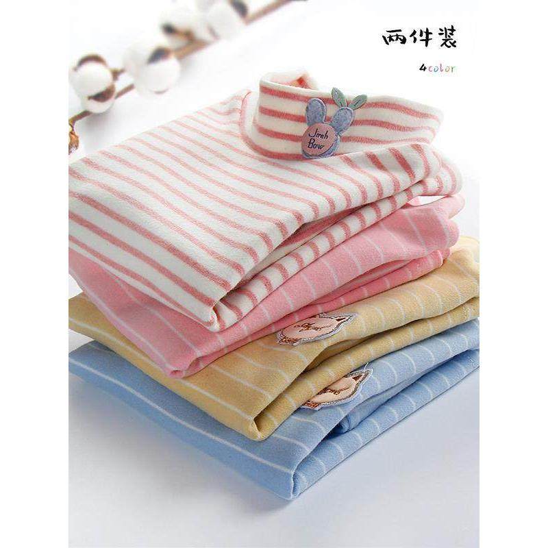 儿童纯棉半高领秋衣打底棉毛衫男女童宝宝全棉中小童加厚秋衣上衣