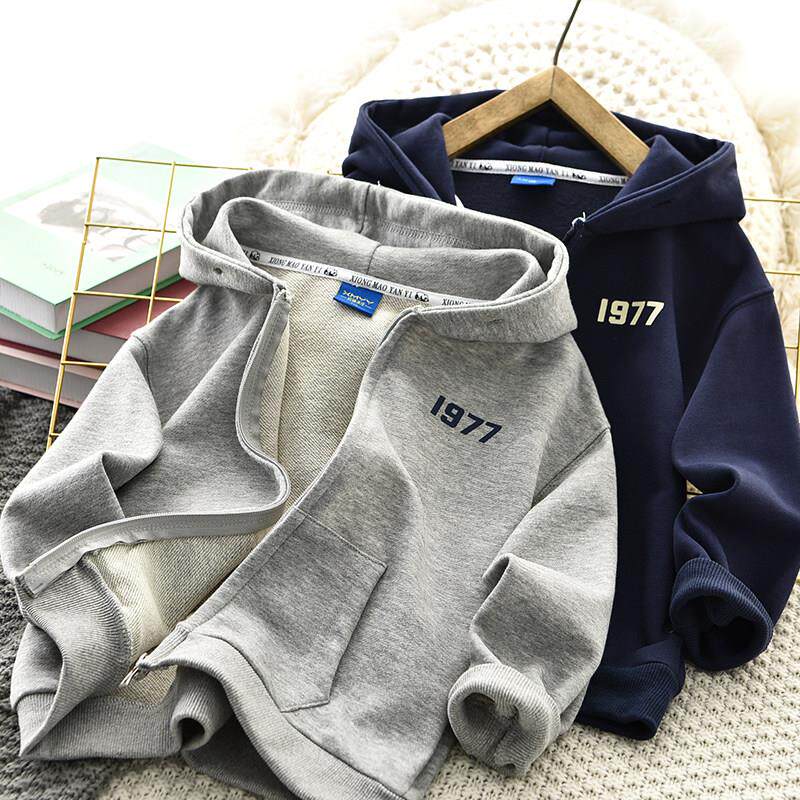 男童卫衣外套春秋季纯棉潮帅气时髦2025新款儿童休闲运动夹克上衣