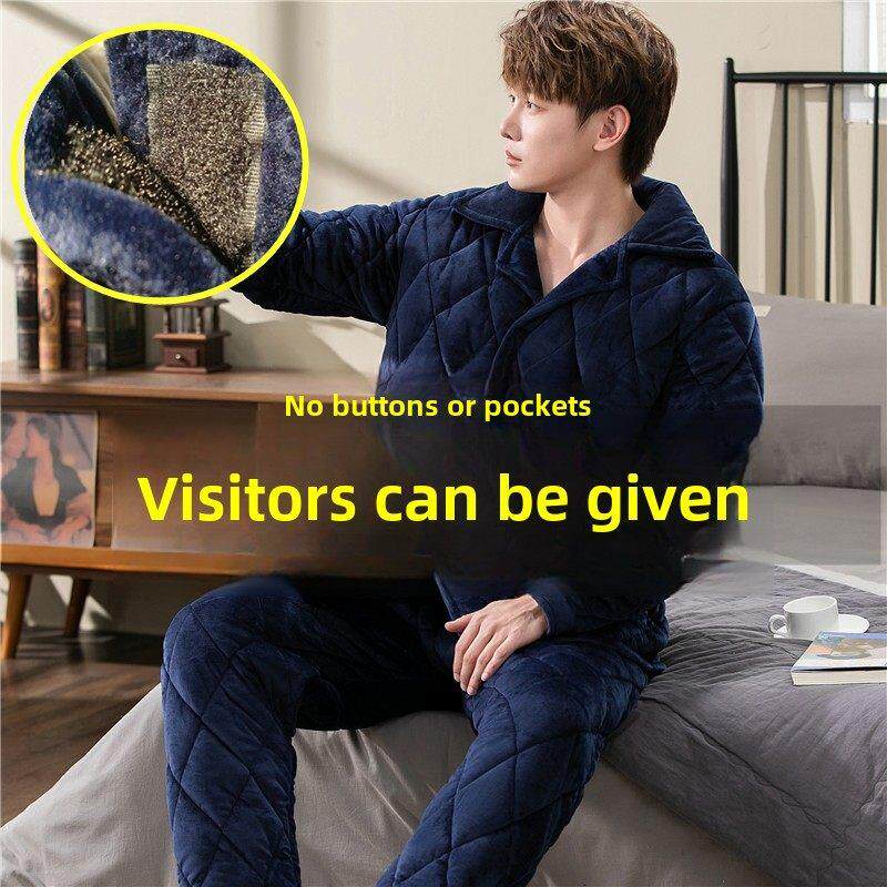 监狱看守所衣男劳改犯男装三层加厚加绒冬季保暖套装裤子外套棉袄