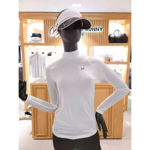 夏季高尔夫女装2025新款凉感防晒衣打底衫透气速干运动GOLF球衣女