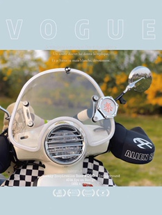 适用新大洲本田NS125LA大灯罩复古保护罩装饰壳盖网塑料壳改装件