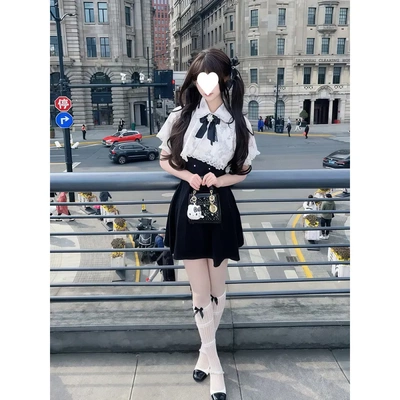 日系Rojita千金既视感系量产型设计感气质斗篷连衣裙女夏季