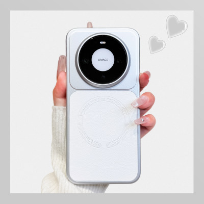 适用华为mate60pro手机壳荔枝纹