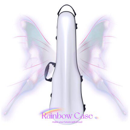 平价又好看的亮面小提琴盒子可双肩背