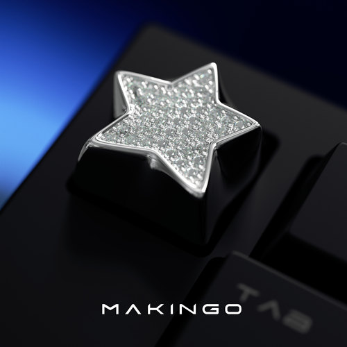 ESC金属键帽礼物星星键帽珠宝