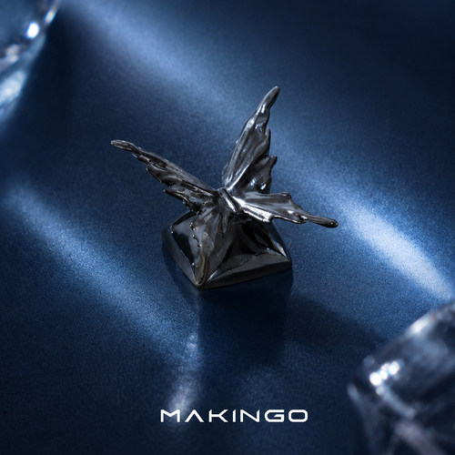Makingo原创蝴蝶键帽个性键帽ESC金属键帽单个礼物十字轴