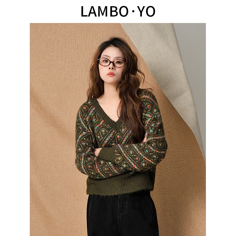 LAMBOYOV领气质合身毛衣