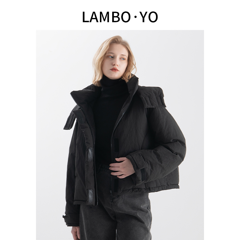 LAMBO·YO休闲百搭短款羽绒服