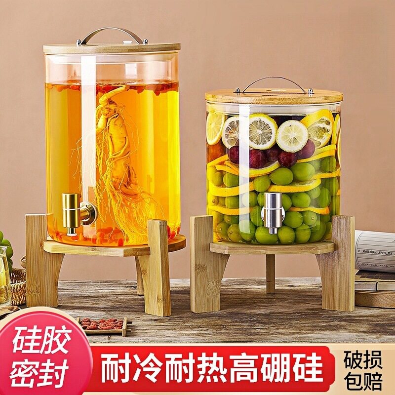 耐高温泡酒瓶青梅泡酒专用瓶带龙头泡酒坛葡萄酿酒瓶饮料自酿家用