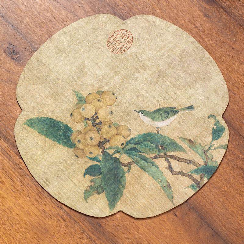 香云纱茶席防水双面海棠茶桌垫子茶旗茶道配件新中式禅意干泡茶垫,居家布艺,茶席,淘宝优惠券,粉丝福利购,淘宝优惠卷