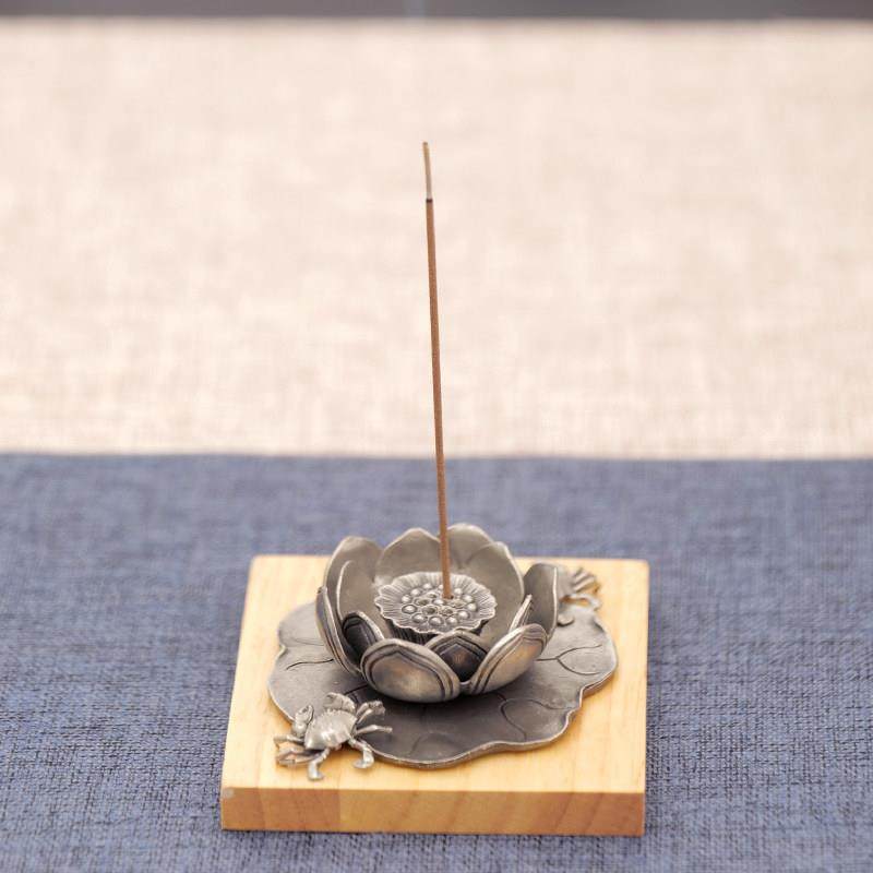 纯锡合金香座莲花香插茶艺线香禅意盘香创意家用香炉功夫茶具配件,家居饰品,香托/香盘/香座/香插,淘宝优惠券,粉丝福利购,淘宝优惠卷
