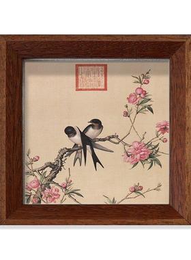 国风办公桌床头柜实木摆台装饰品画框挂墙家居装饰画