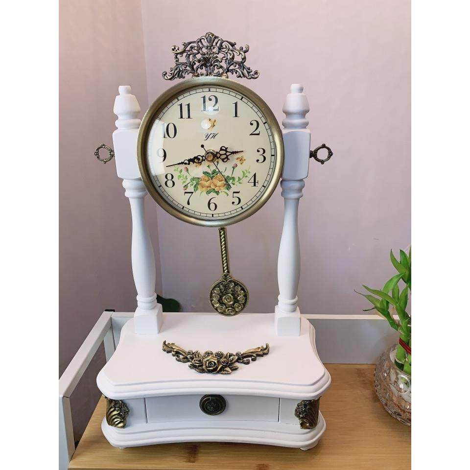 中式木制座钟覆古实木座钟客厅桌面木质欧式卧室单面静音钟表包邮,家居饰品,座钟,淘宝优惠券,粉丝福利购,淘宝优惠卷