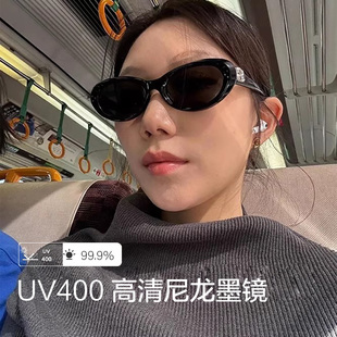 2026GM板材墨镜女COCOA椭圆形猫眼个性高级感小框太阳眼镜男