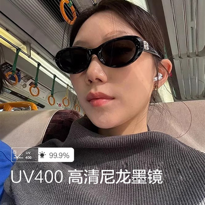 2026GM板材墨镜女COCOA椭圆形猫眼个性高级感小框太阳眼镜男
