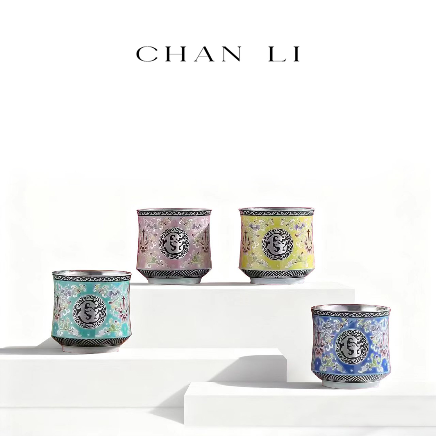 四时之气 | 官窑珐琅工艺精美主人杯·国瓷茶具套装礼盒