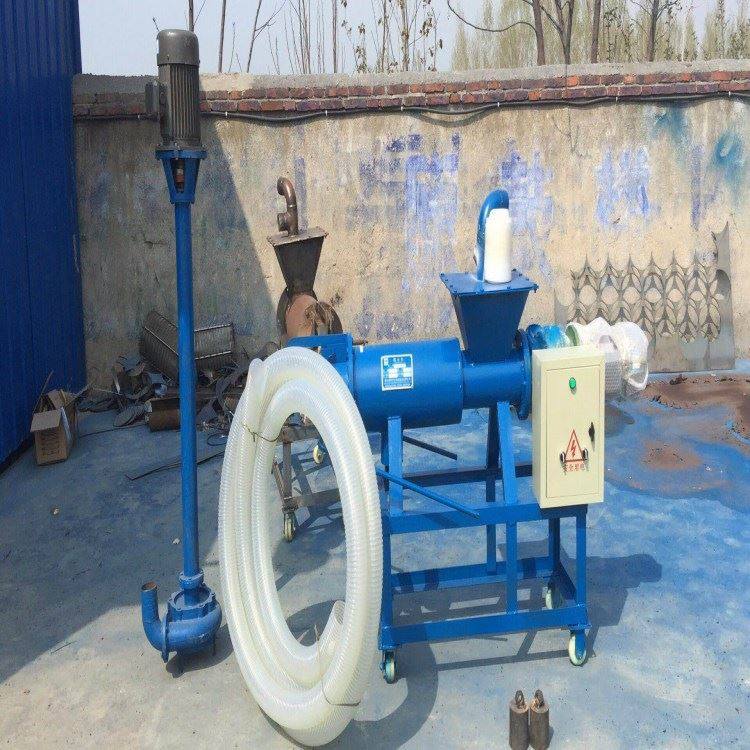 固液干湿分离机牛粪处理设备餐厨垃圾鸭粪便挤压机鸡猪粪脱水机