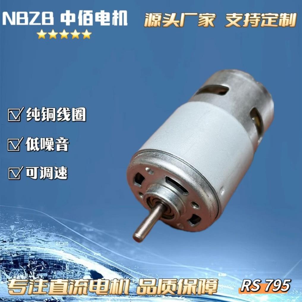 795微型电机拖网船砂带机榨汁机打鱼枪大扭力双滚珠马达可定制