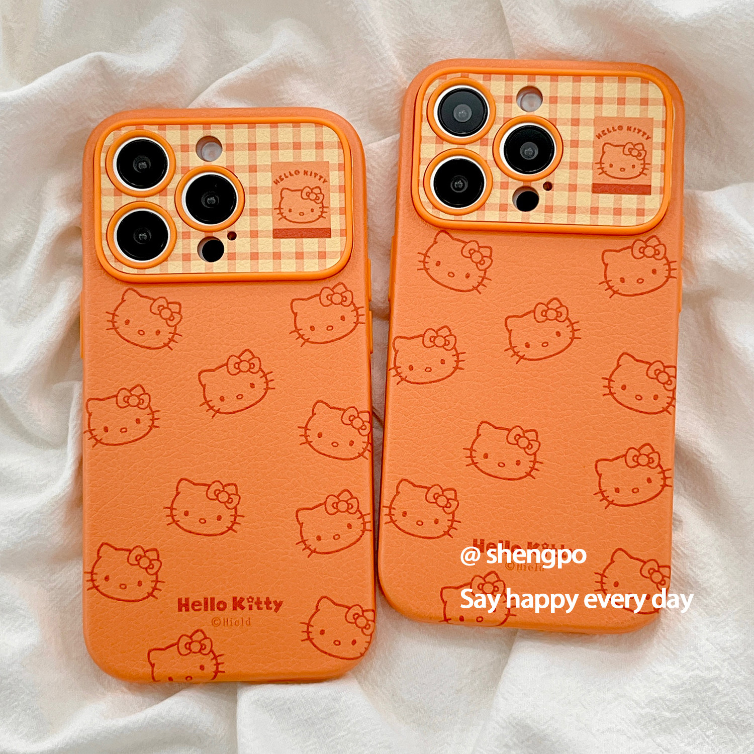 日韩风可爱少女心猫咪适用苹果17手机壳皮质iphone17promax新款16promax软壳15Pro防摔保护套14女16硅胶全包