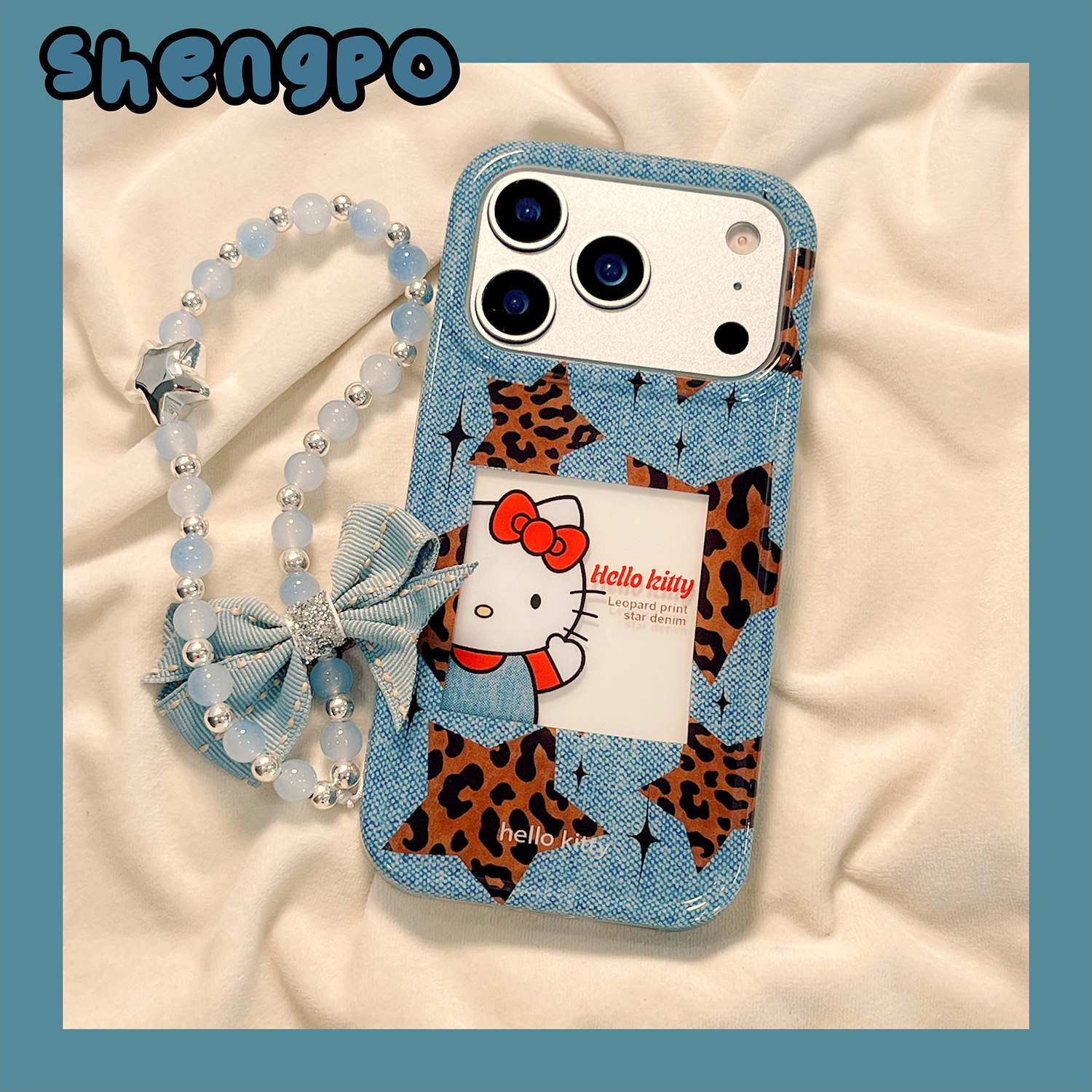 豹纹个性星星hellokitty手机壳