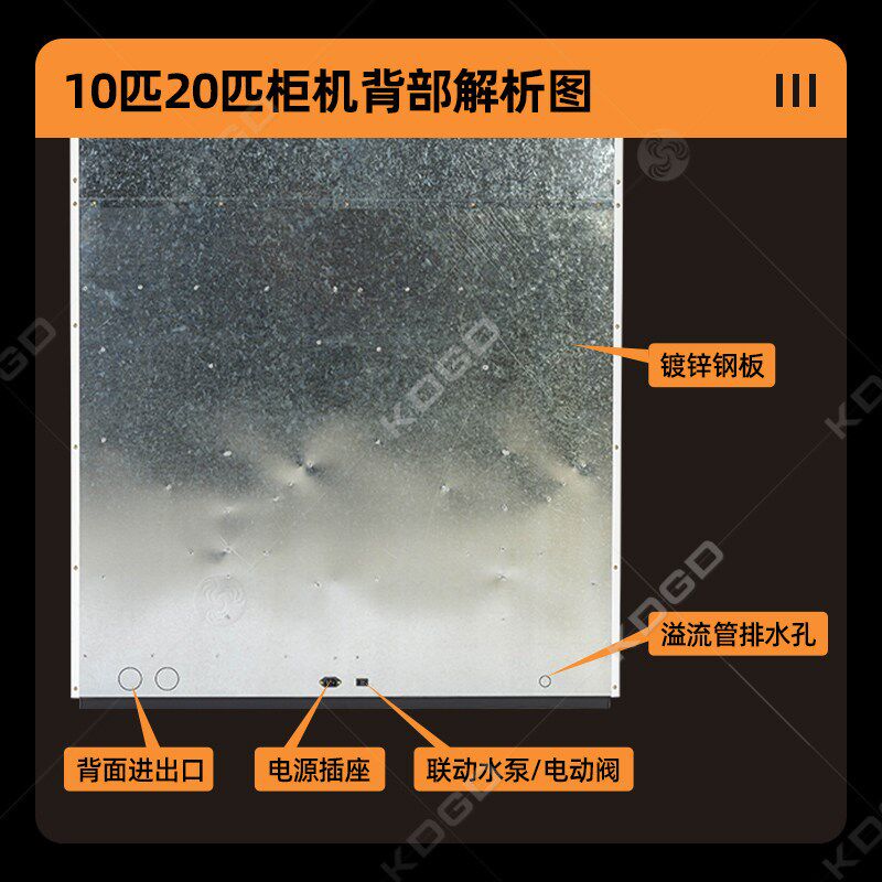10匹20匹水空调空调柜机商用工厂车间水冷大型风机盘管工业立式
