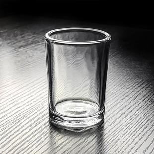 二两半钢化玻璃杯直筒防摔耐高温加厚水杯茶杯白酒杯啤酒杯子三两