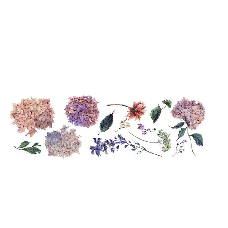 《花夏如海》法式ins风花朵窗纸静电玻璃贴膜复古卧室装饰自粘