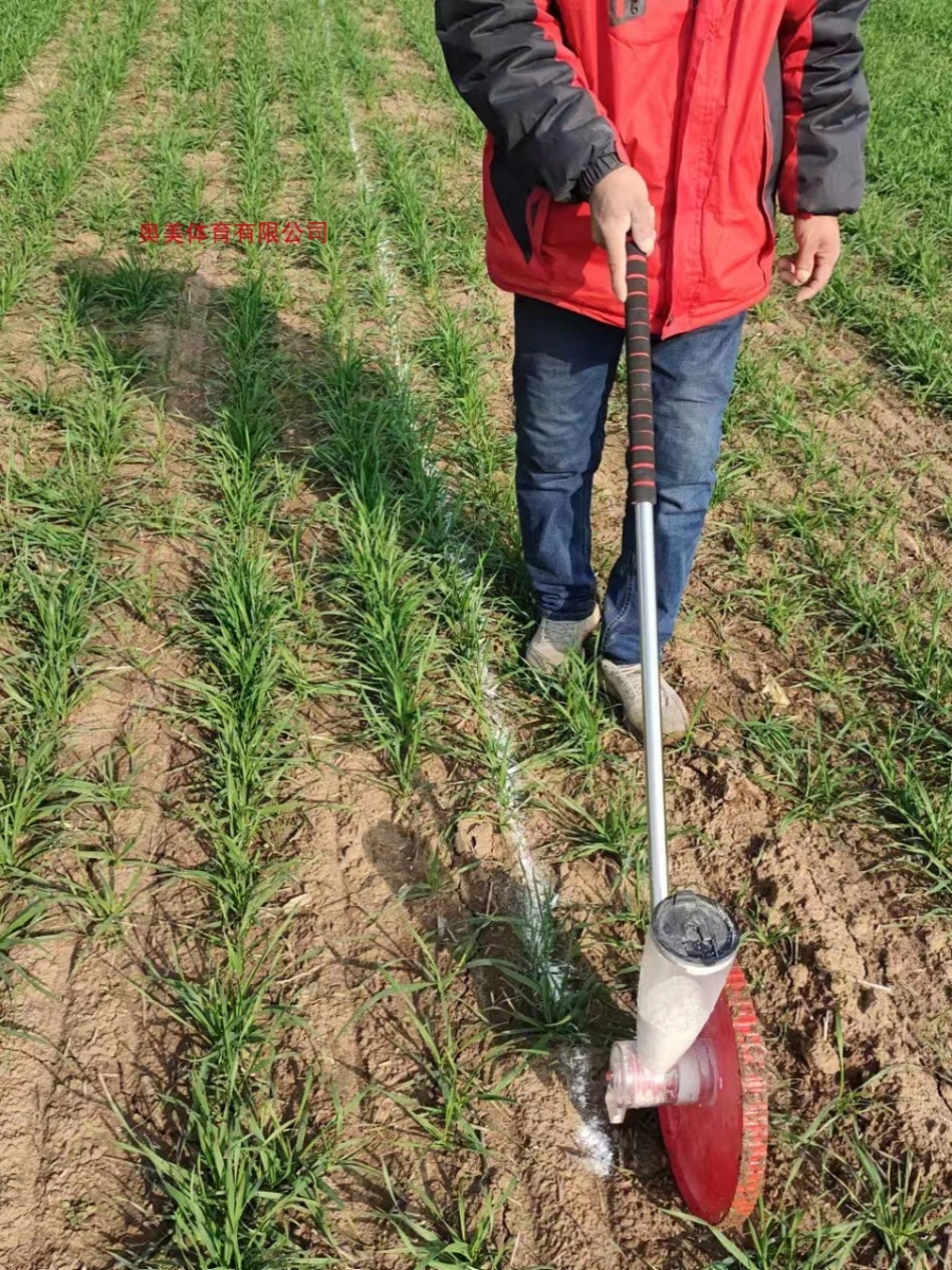 工地施工放线撒灰神器农田地石灰画线车学校操场基建道路划线工具