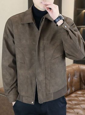 P55皮衣Q5棕色浅灰色深灰色M3XL