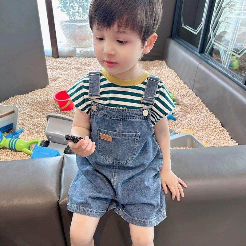 男童软牛仔抱婴袋裤薄款夏季2023新款夏季幼儿夏季服饰痞帅气儿童