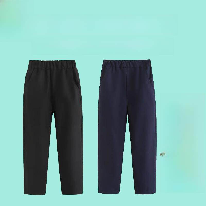 儿童校服裤子深蓝藏青黑色松紧腰长裤西装演出西裤男童女校裤加绒,童装/婴儿装/亲子装,裤子,淘宝优惠券,粉丝福利购,淘宝优惠卷