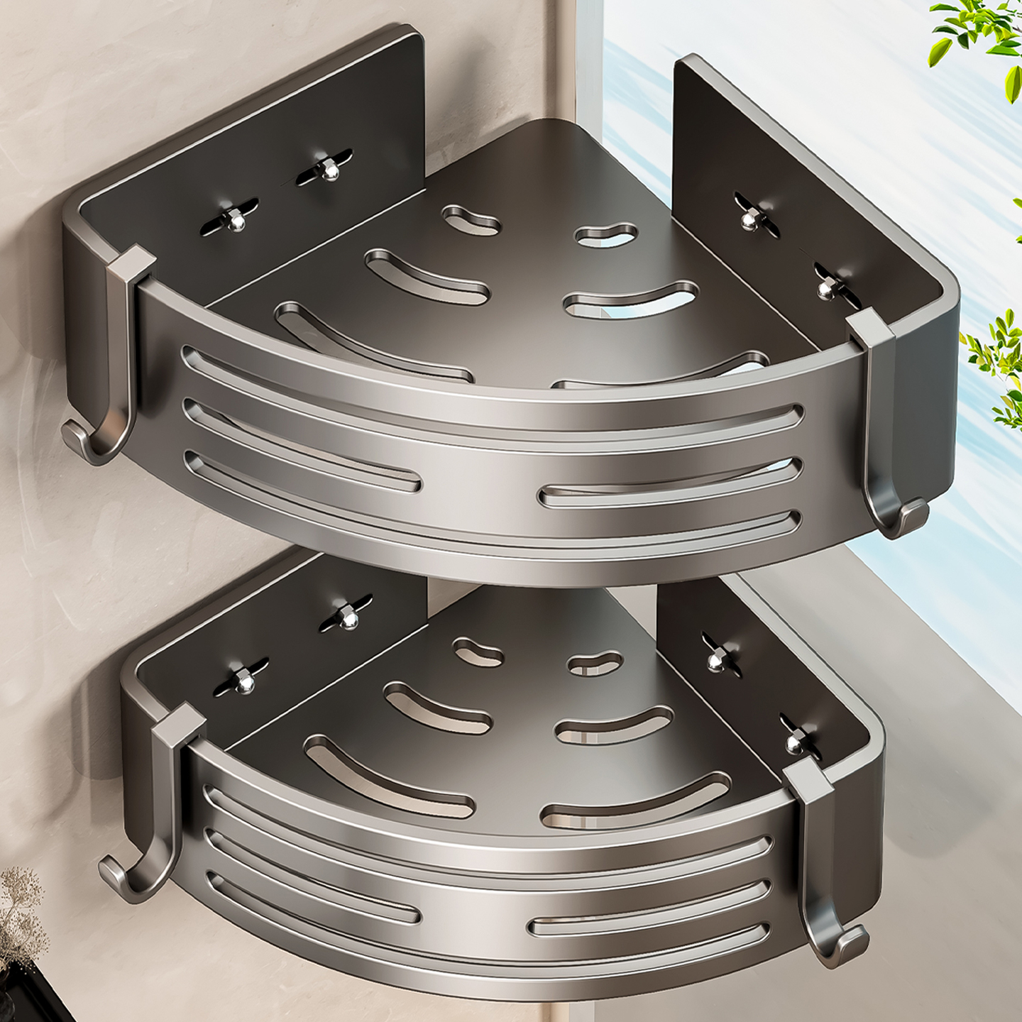 【热销99W+】免打孔三角篮