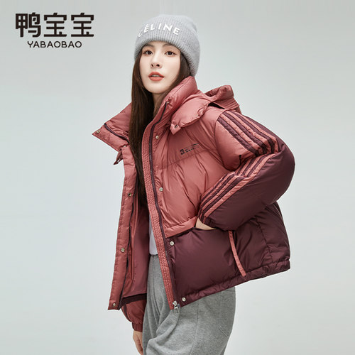 鸭宝宝短款保暖羽绒服女款