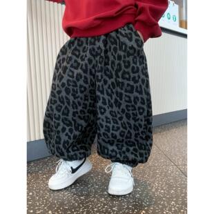 男童裤子春秋季2025新女童韩版儿童长裤宝宝宽松加绒加厚灯笼裤